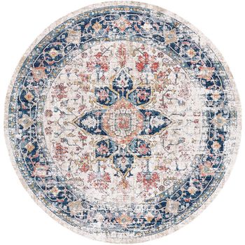 Huntington Multicolour Beach Round Rug - 160cm x 160cm
