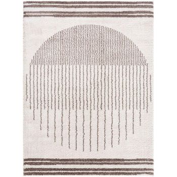 Fossay Ivory and Dark Brown Rug - FSG2305 - Sizes Available