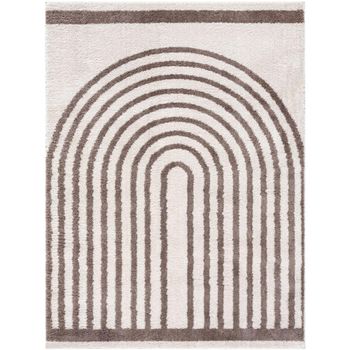 Fossay Ivory and Dark Brown Rug - FSG2310 - Sizes Available