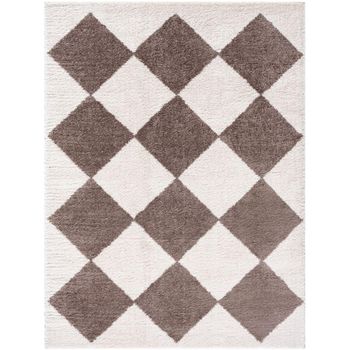 Fossay Ivory and Dark Brown Rug - FSG2323 - Sizes Available