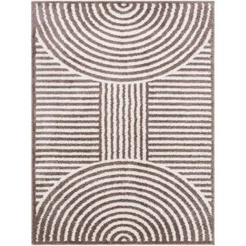 Fossay Ivory and Dark Brown Rug - FSG2331 - Sizes Available