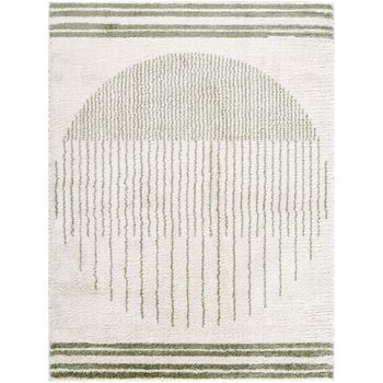 Fossay Ivory and Green Rug - FSG2307 - Sizes Available
