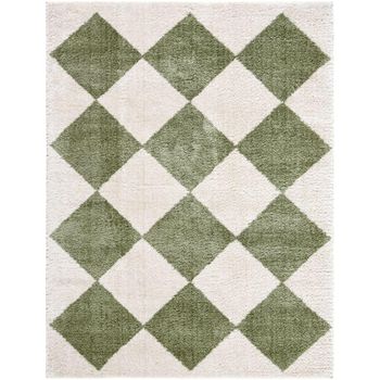 Fossay Ivory and Green Rug - FSG2325 - Sizes Available