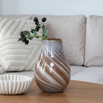 Brown Glass Vase