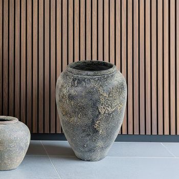 Capelo Decoration Pot 66cm x 85cm Grey Terracotta