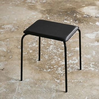 Esa Black Metal Stool