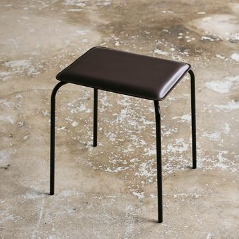 Esa Brown Metal Stool