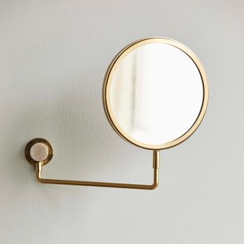 Tesia Gold Metal Wall Mirror - 39cm x 27cm