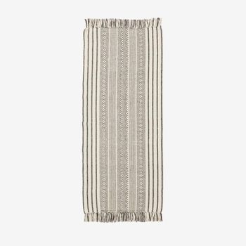 Set of 4 Alice Black Rug - 160cm x 70cm
