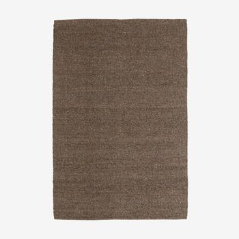 Fia Brown Wool Rug - 290cm x 200cm