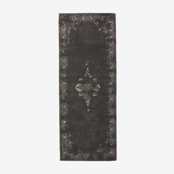 Grand Woven Black Rug - 200cm x 75cm