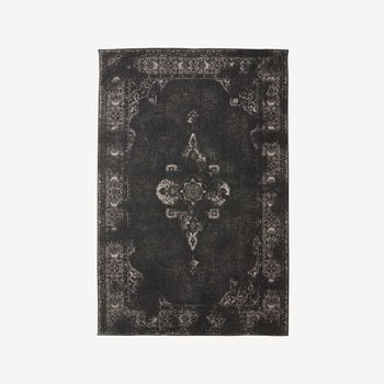 Grand Woven Black Rug - 240cm x 160cm