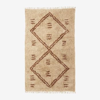 Leah Natural Cotton Wool Rug - 240cm x 160cm