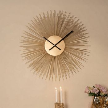 Chasin Gold Metal Wall Round Clock