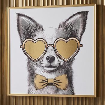 Bodhy Square Wall Art Black and Gold