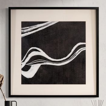 Jozra Square Wall Art Black and White
