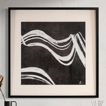 Jozy Square Wall Art Black and White