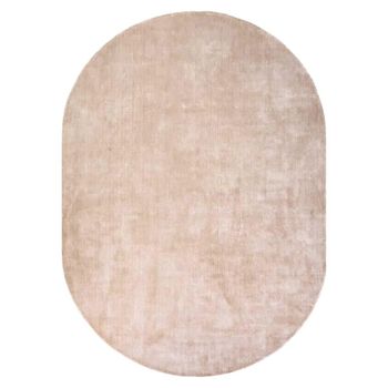 Millav Carpet Beige Fabric Oval Rug - 220cm x 320cm