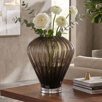 Shani Brown Glass Vase