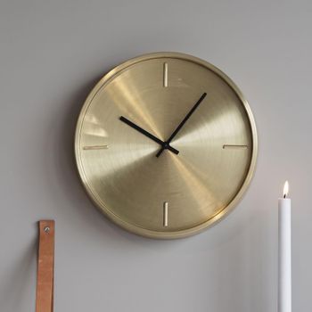 Istanbul Gold Aluminium Wall Round Clock