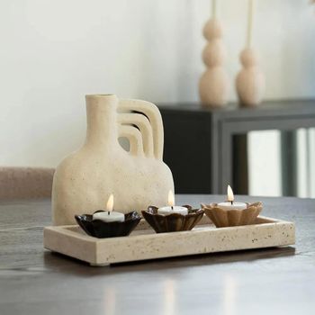 Natural Travertine Tray