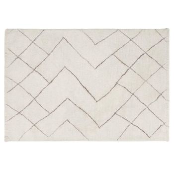 Azera Berber Rhombus Cream White Rug - Sizes Available