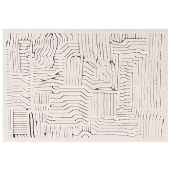 Valley Ivory Charcoal Route Rug - Sizes Available