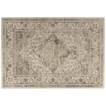 Sovereign Beige Natural Medallion Rug - Sizes Available