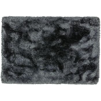Plush Slate Grey Silver Rug - 70cm x 140cm