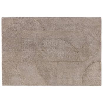 Tova Moleskin Beige Natural Rug - Sizes Available