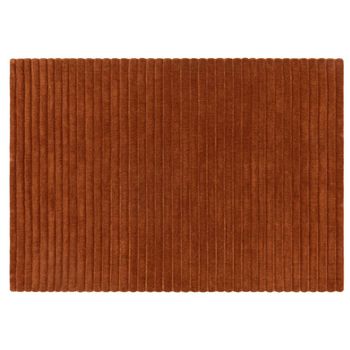 Linie Rust Orange Rug - Sizes Available