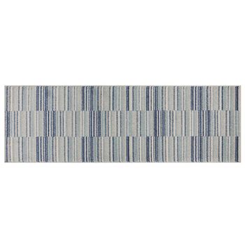 Muse Blue Stripe MU05 Runner - 80cm x 150cm