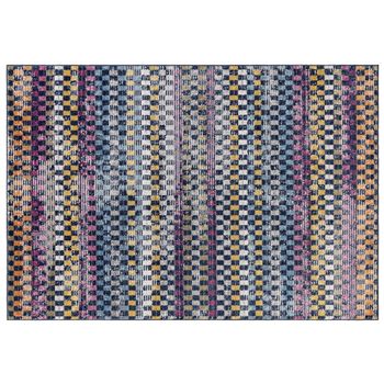 Muse Check Bright Multi Colour MU30 Rug - Sizes Available