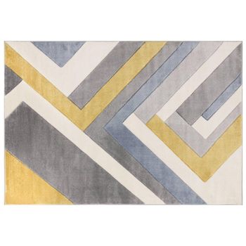 Sketch Linear Grey Modern Hand Carved SK09 Rug - Sizes Available