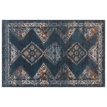 Zola Kian Blue Traditional Persian Rug - 195cm x 290cm