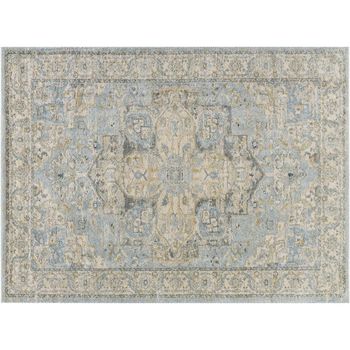 Avellino Vintage Blue Boho High Pile AVL2300 Rug - Sizes Available