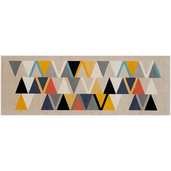 City Geometric Taupe CIT2350 Runner - 80cm x 220cm