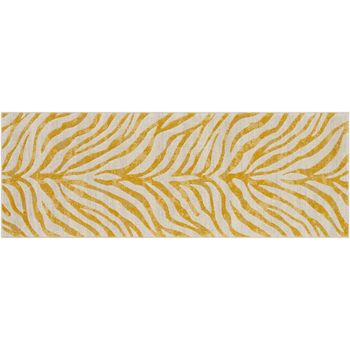City Yellow Zebra Animal Print CIT2302 Runner - 80cm x 220cm
