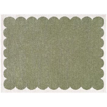 Tivoli Green Washable Shaggy EDRV2303 Rug - Sizes Available