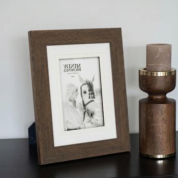 Set of 4 Aria Brown Photo 4 x 6inch Frame