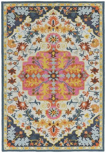 Classic Heritage Bronte Multi Colour Persian Medallion Rug - Sizes Available