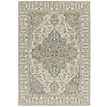 Bronte Smoke Persian Medallion Rug - Sizes Available