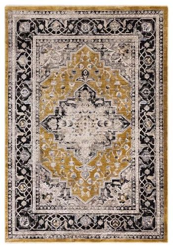 Sovereign Medallion Gold Rug - 120cm x 166cm