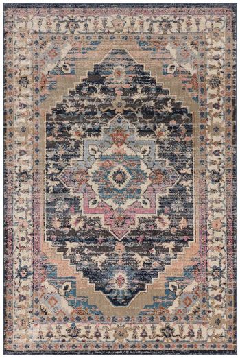 Zola Razan Grey and Silver Rug - 120cm x 170cm