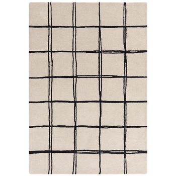 Albany Monochrome Grid Rug - Sizes Available