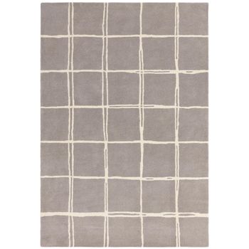 Albany Silver Grid Rug - Sizes Available