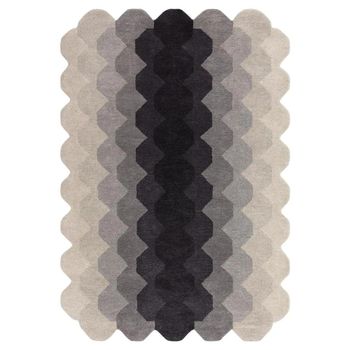 Hive Charcoal Rug - Sizes Available