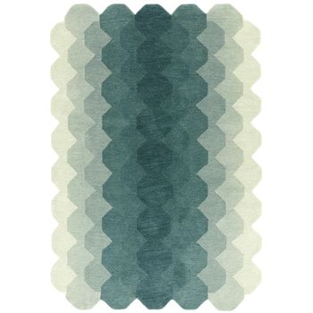 Hive Teal Rug - Sizes Available