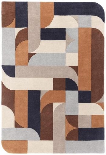 Matrix Klotski 88 Terracotta Rug - Sizes Available