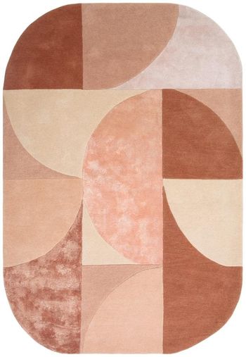 Matrix Oval 78 Earth Pink Rug - Sizes Available
